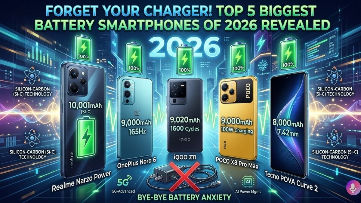 Biggest Battery Smartphones 2026